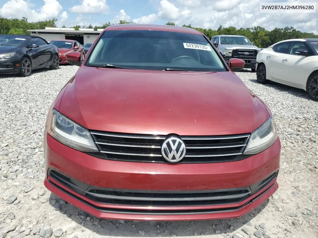 2017 Volkswagen Jetta S VIN: 3VW2B7AJ2HM396280 Lot: 62239135