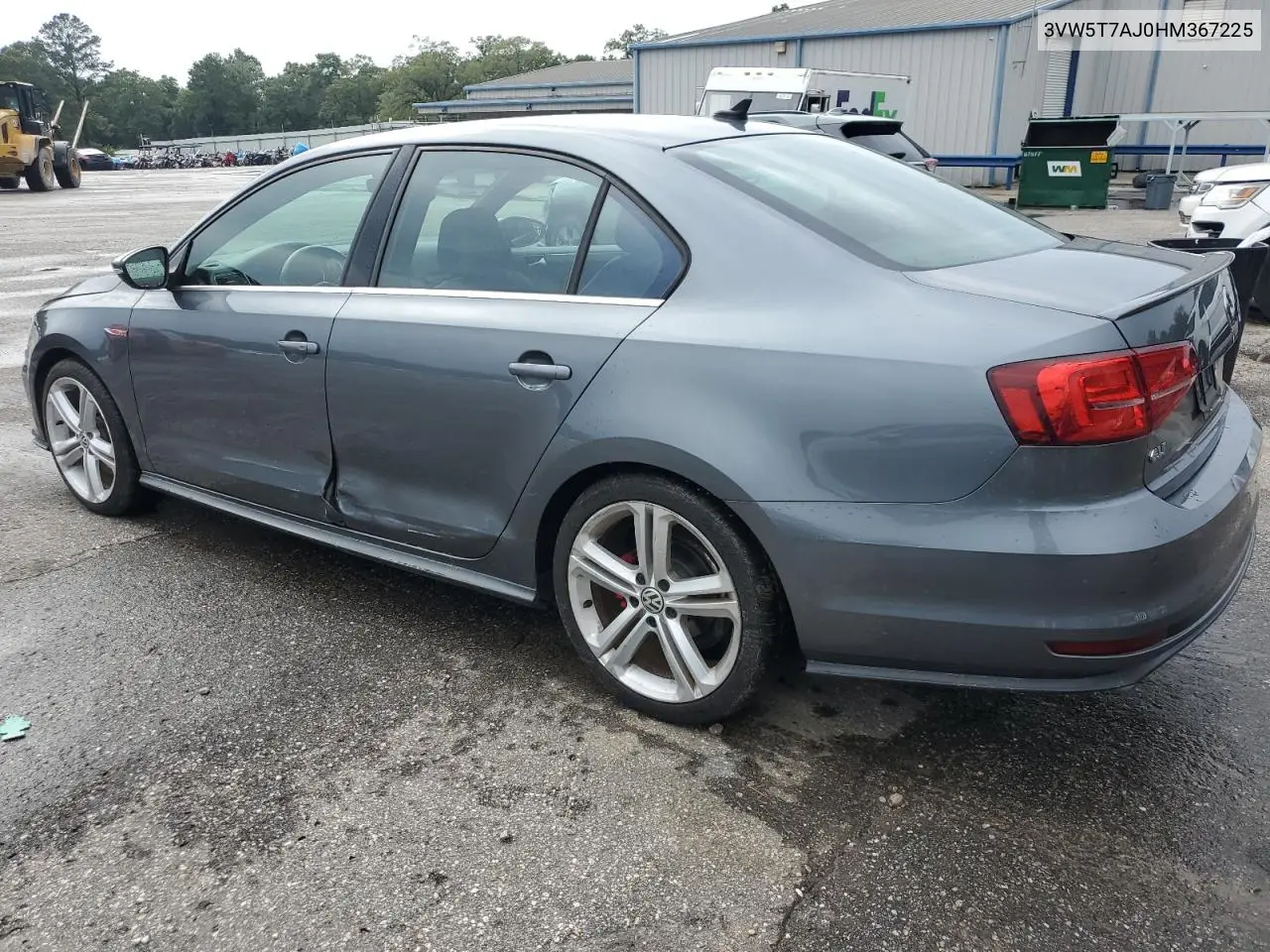 2017 Volkswagen Jetta Gli VIN: 3VW5T7AJ0HM367225 Lot: 62702205