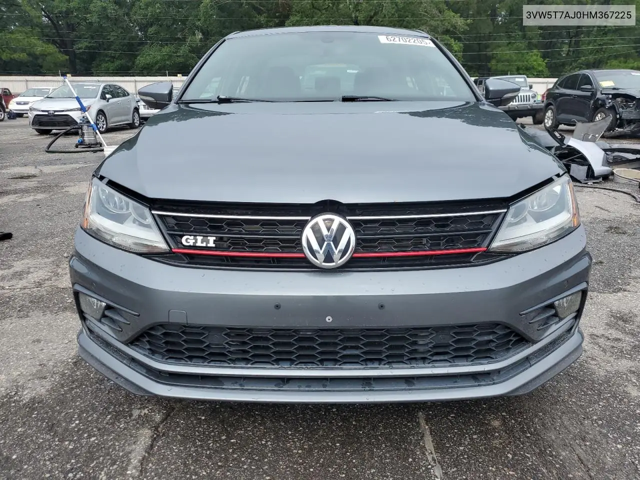 2017 Volkswagen Jetta Gli VIN: 3VW5T7AJ0HM367225 Lot: 62702205