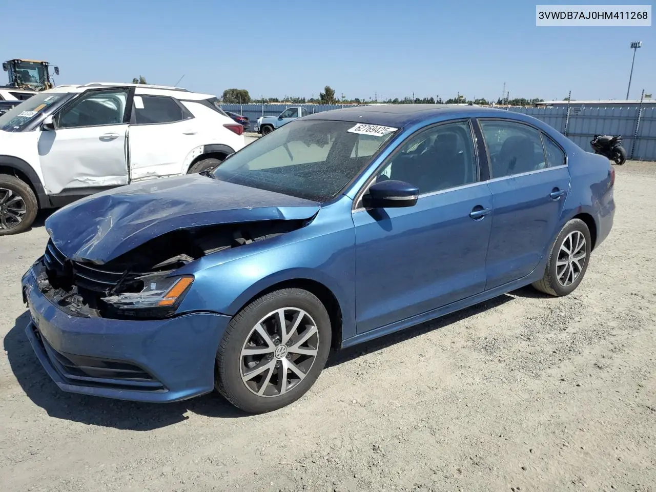 2017 Volkswagen Jetta Se VIN: 3VWDB7AJ0HM411268 Lot: 62769425