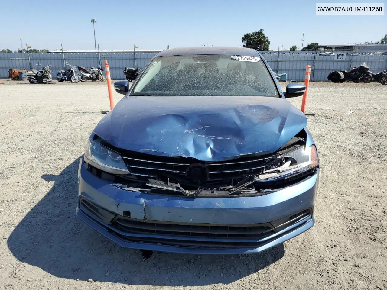 2017 Volkswagen Jetta Se VIN: 3VWDB7AJ0HM411268 Lot: 62769425