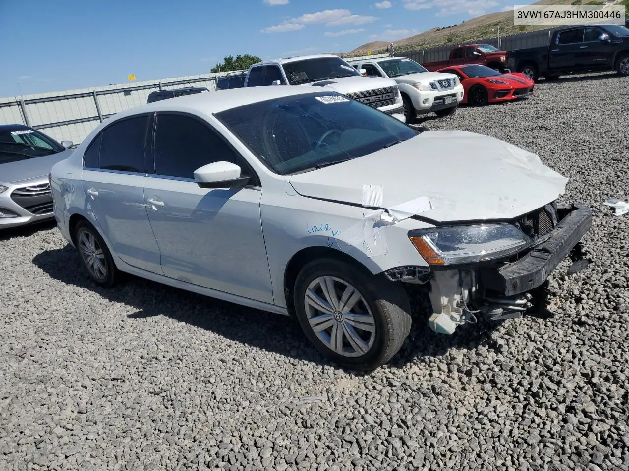 2017 Volkswagen Jetta S VIN: 3VW167AJ3HM300446 Lot: 62788675