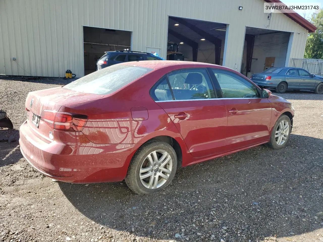 2017 Volkswagen Jetta S VIN: 3VW2B7AJ3HM231743 Lot: 62814545