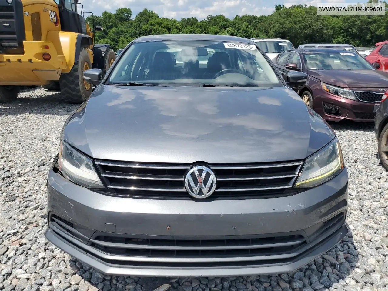 2017 Volkswagen Jetta Se VIN: 3VWDB7AJ7HM409601 Lot: 62872125