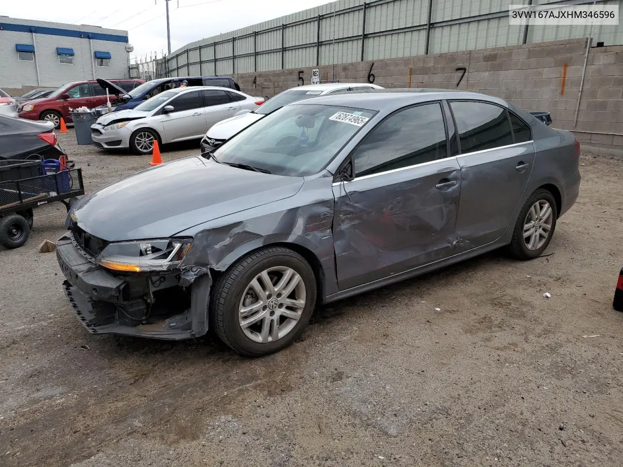 2017 Volkswagen Jetta S VIN: 3VW167AJXHM346596 Lot: 62874965