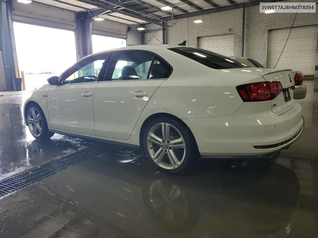 2017 Volkswagen Jetta Gli VIN: 3VW5T7AJ8HM318354 Lot: 62998465