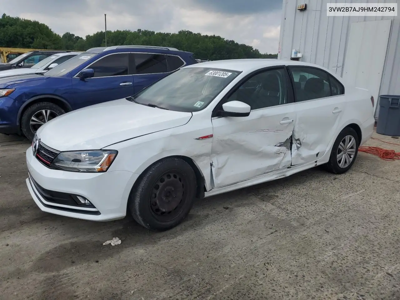 2017 Volkswagen Jetta S VIN: 3VW2B7AJ9HM242794 Lot: 63001205