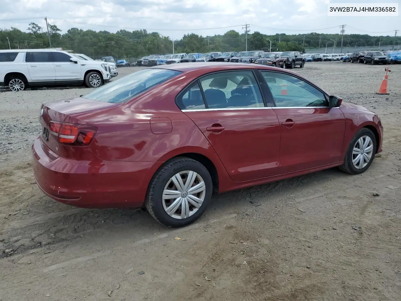 2017 Volkswagen Jetta S VIN: 3VW2B7AJ4HM336582 Lot: 63186795