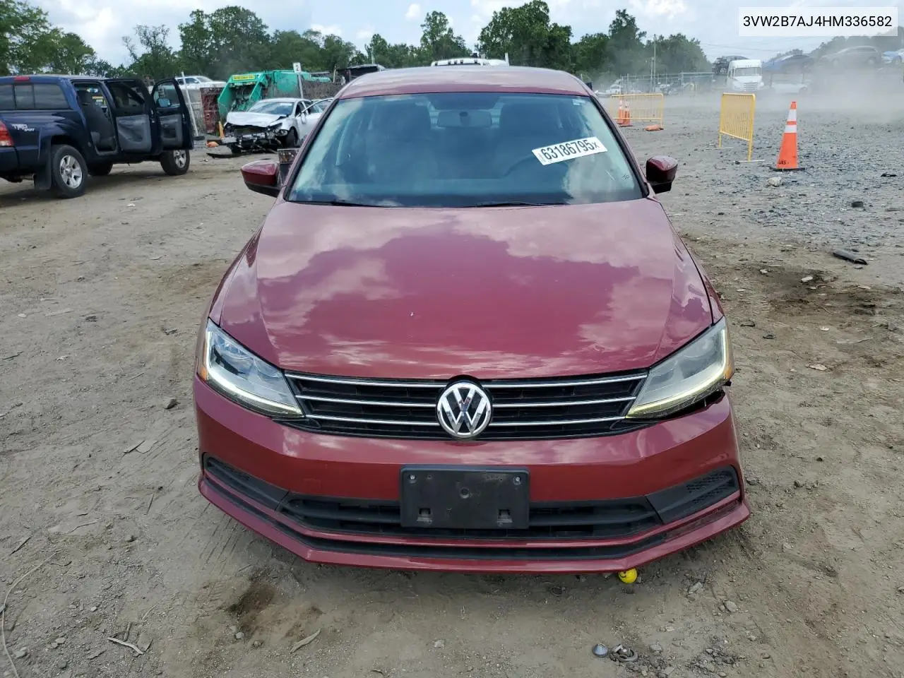 2017 Volkswagen Jetta S VIN: 3VW2B7AJ4HM336582 Lot: 63186795