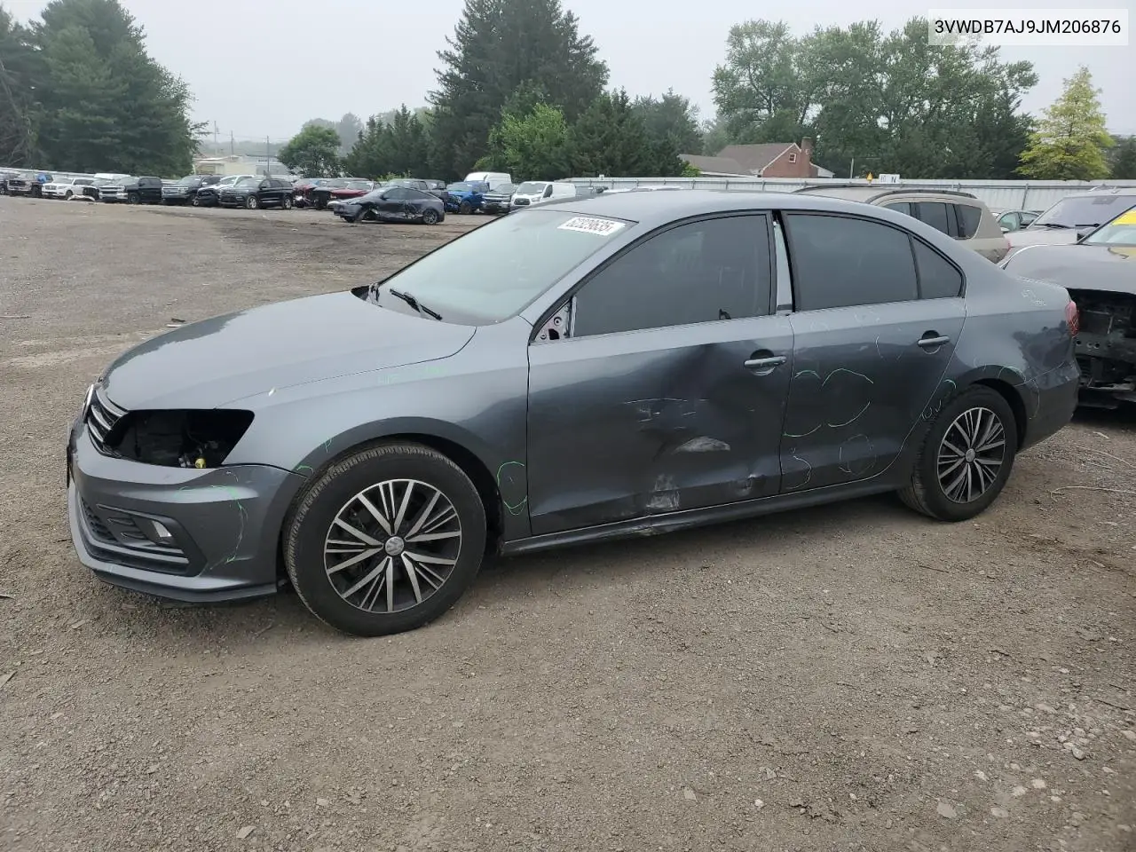 2018 Volkswagen Jetta Se VIN: 3VWDB7AJ9JM206876 Lot: 62329635