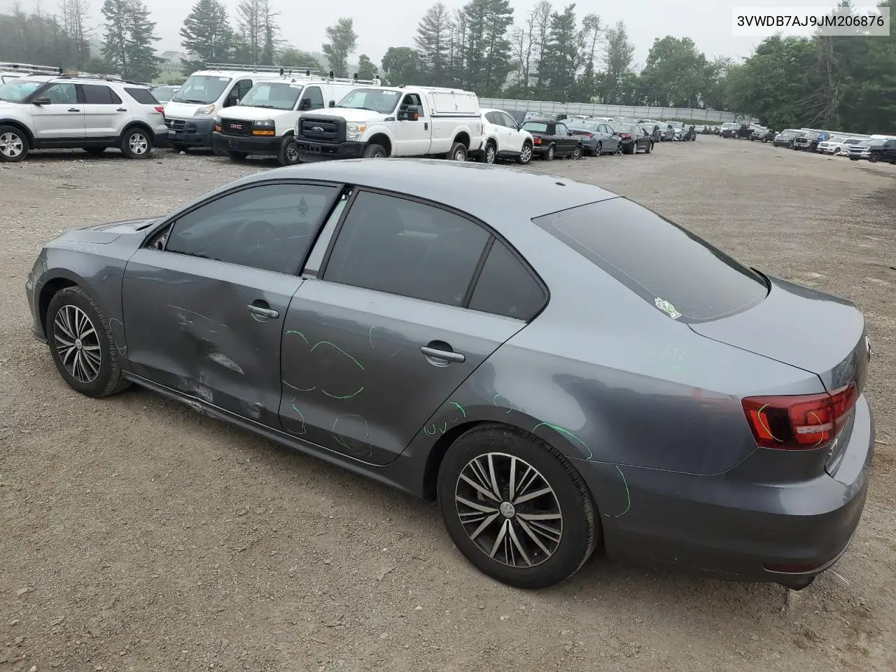 2018 Volkswagen Jetta Se VIN: 3VWDB7AJ9JM206876 Lot: 62329635