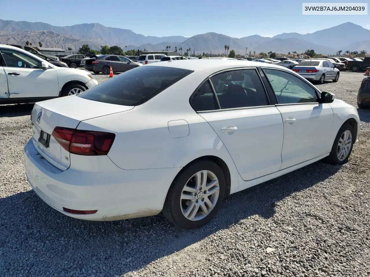 2018 Volkswagen Jetta S VIN: 3VW2B7AJ6JM204039 Lot: 62743055