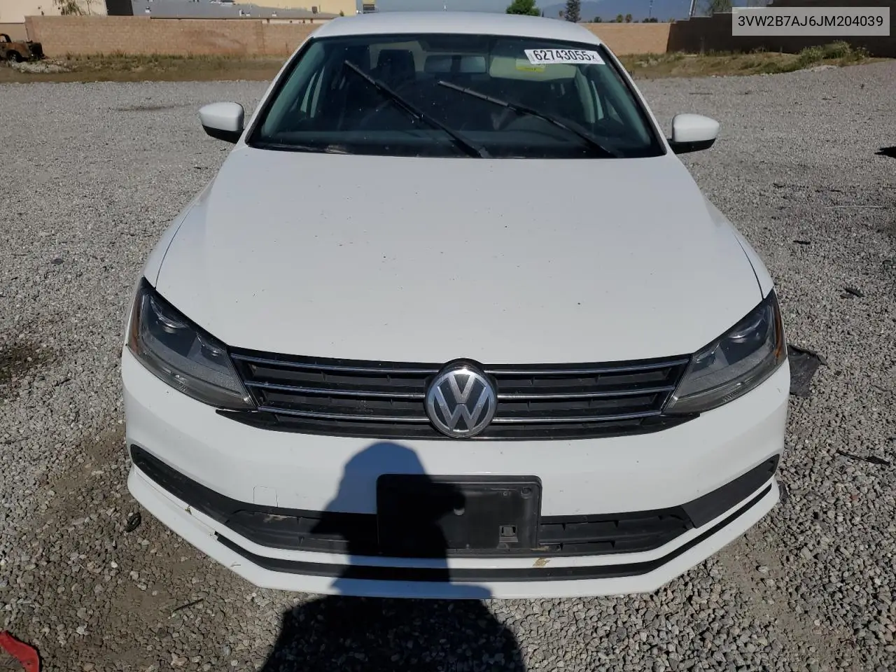 2018 Volkswagen Jetta S VIN: 3VW2B7AJ6JM204039 Lot: 62743055
