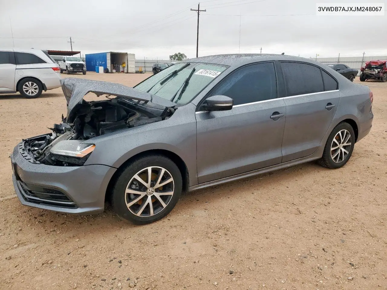 2018 Volkswagen Jetta Se VIN: 3VWDB7AJXJM248067 Lot: 63161415