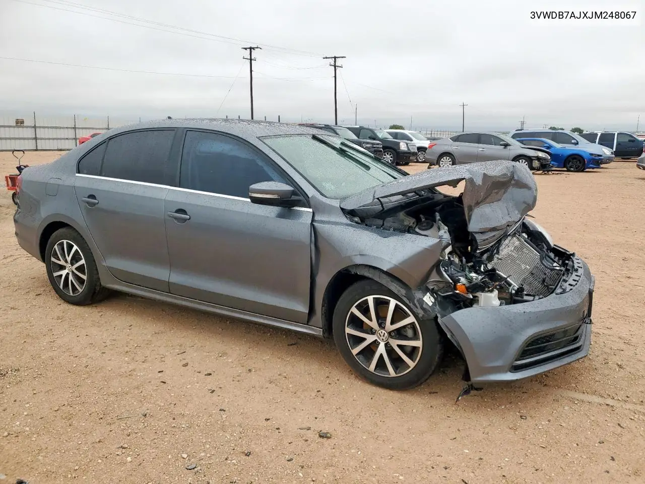 2018 Volkswagen Jetta Se VIN: 3VWDB7AJXJM248067 Lot: 63161415