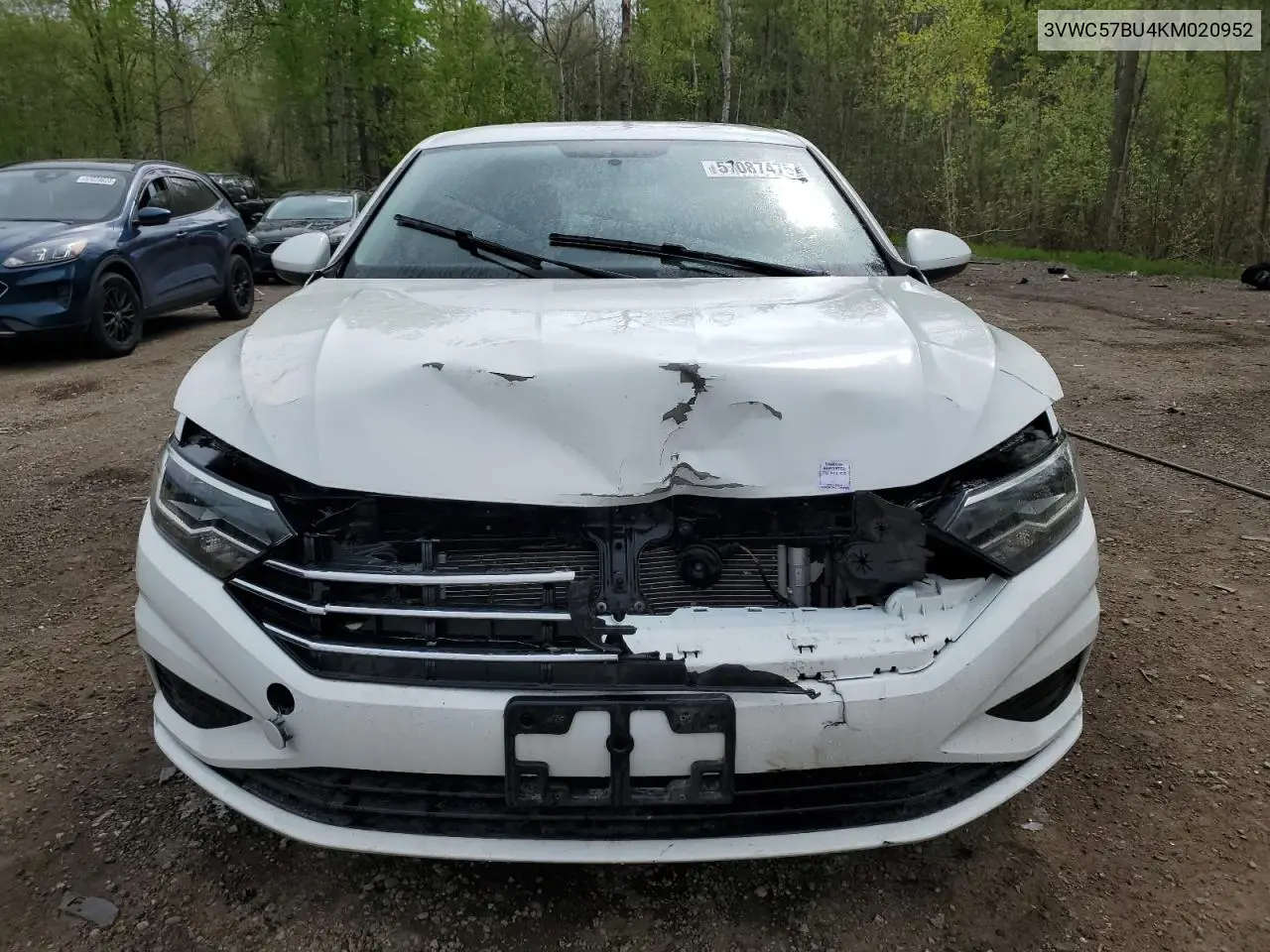 2019 Volkswagen Jetta S VIN: 3VWC57BU4KM020952 Lot: 57087475