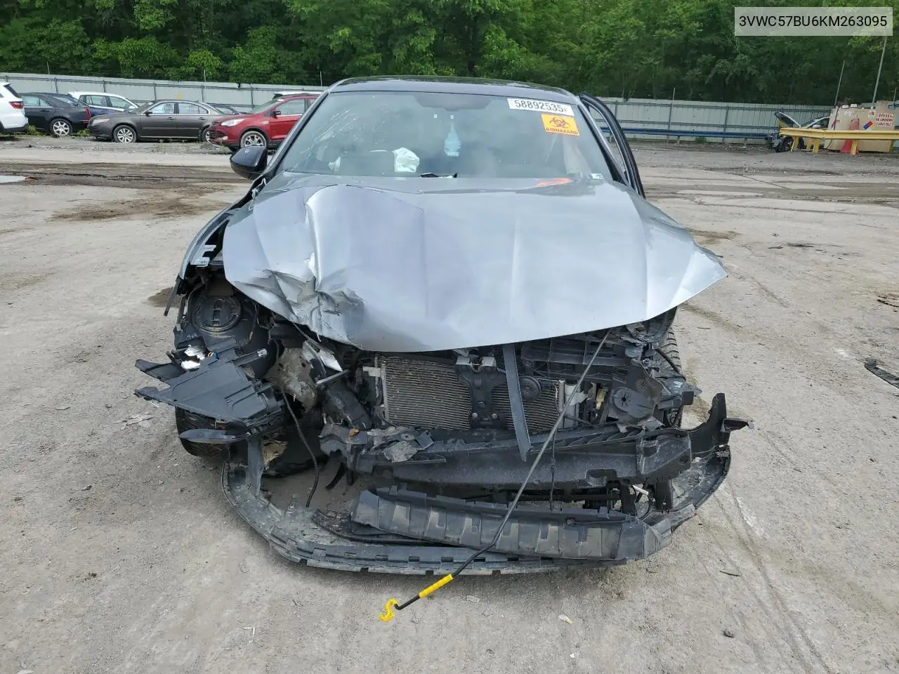 2019 Volkswagen Jetta S VIN: 3VWC57BU6KM263095 Lot: 58892535
