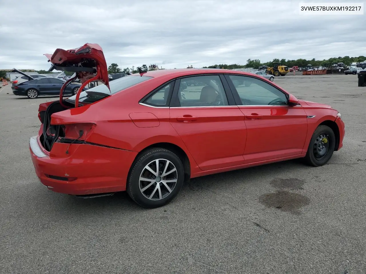 2019 Volkswagen Jetta Sel VIN: 3VWE57BUXKM192217 Lot: 62532145