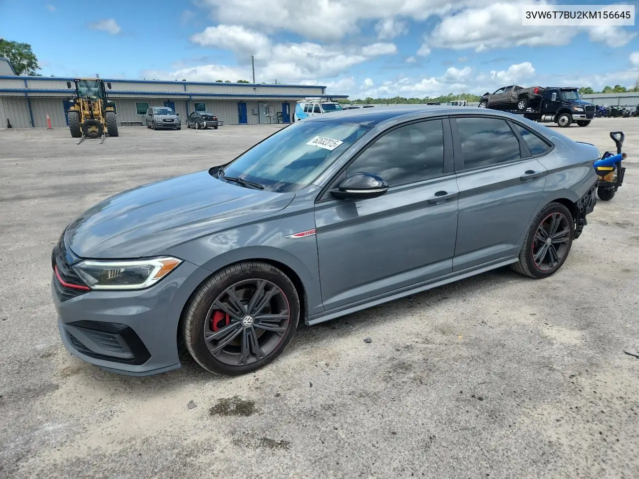 2019 Volkswagen Jetta Gli VIN: 3VW6T7BU2KM156645 Lot: 62632015