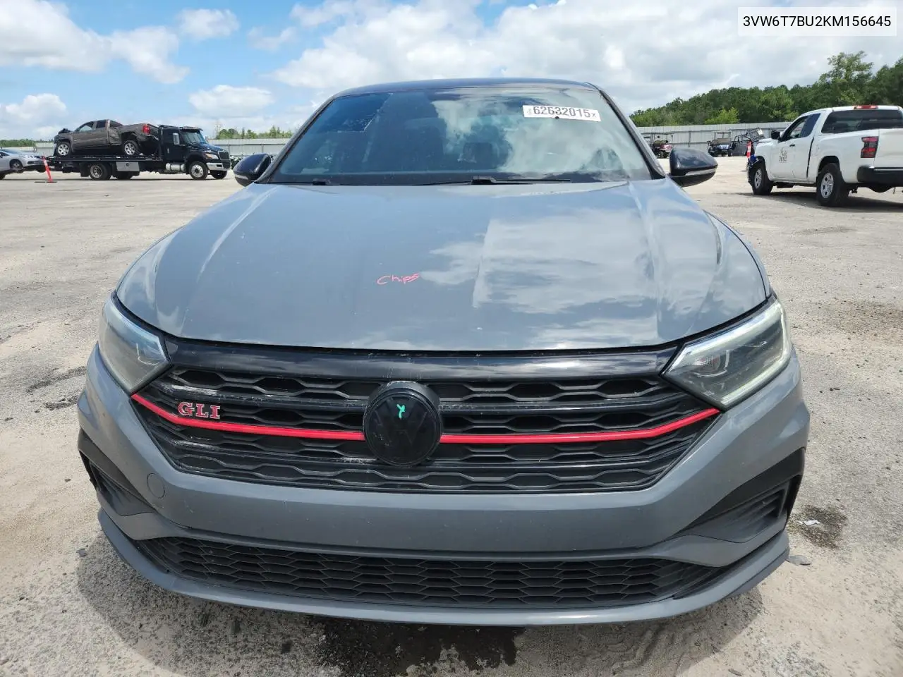 2019 Volkswagen Jetta Gli VIN: 3VW6T7BU2KM156645 Lot: 62632015