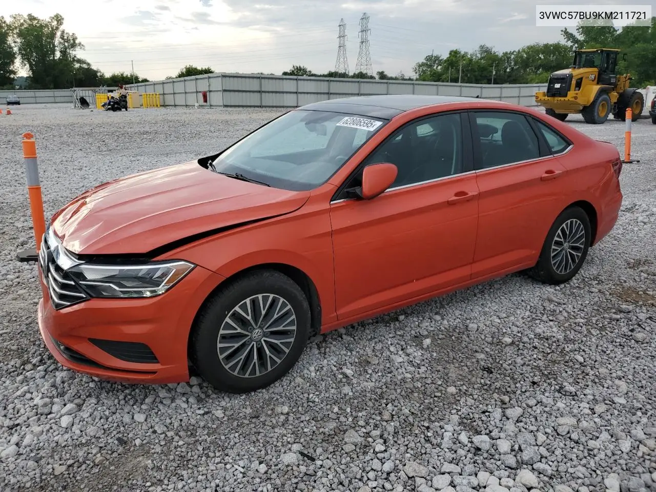 2019 Volkswagen Jetta S VIN: 3VWC57BU9KM211721 Lot: 62806595