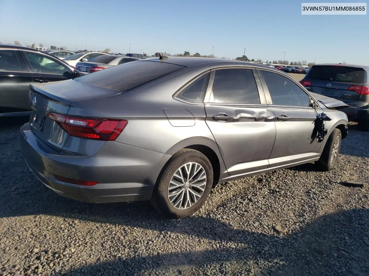 2021 Volkswagen Jetta S VIN: 3VWN57BU1MM086855 Lot: 46344385