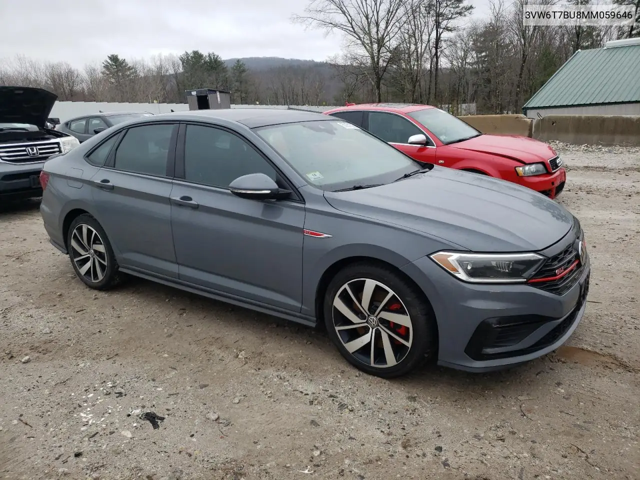 2021 Volkswagen Jetta Gli VIN: 3VW6T7BU8MM059646 Lot: 50851335