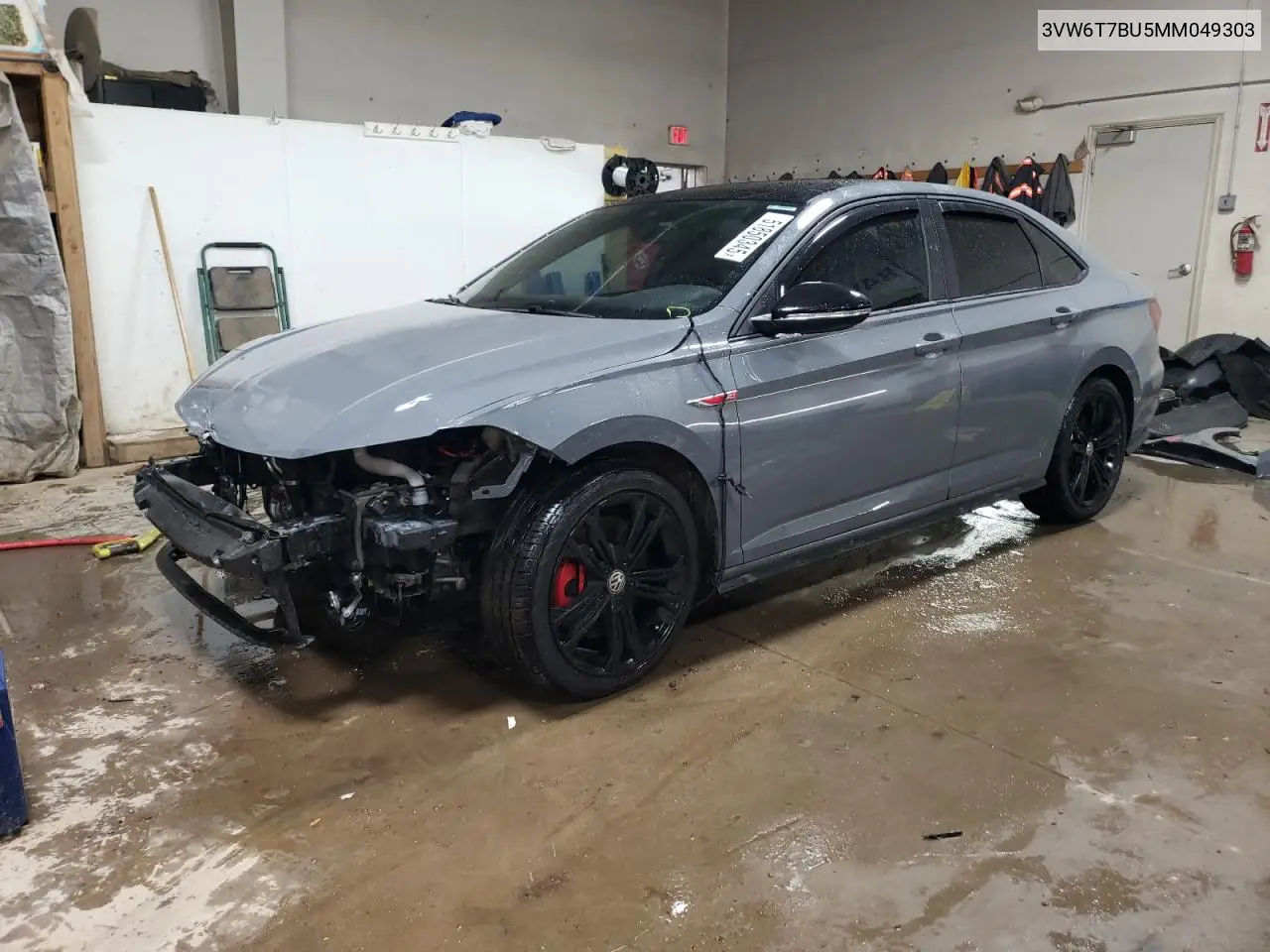 2021 Volkswagen Jetta Gli VIN: 3VW6T7BU5MM049303 Lot: 51850345