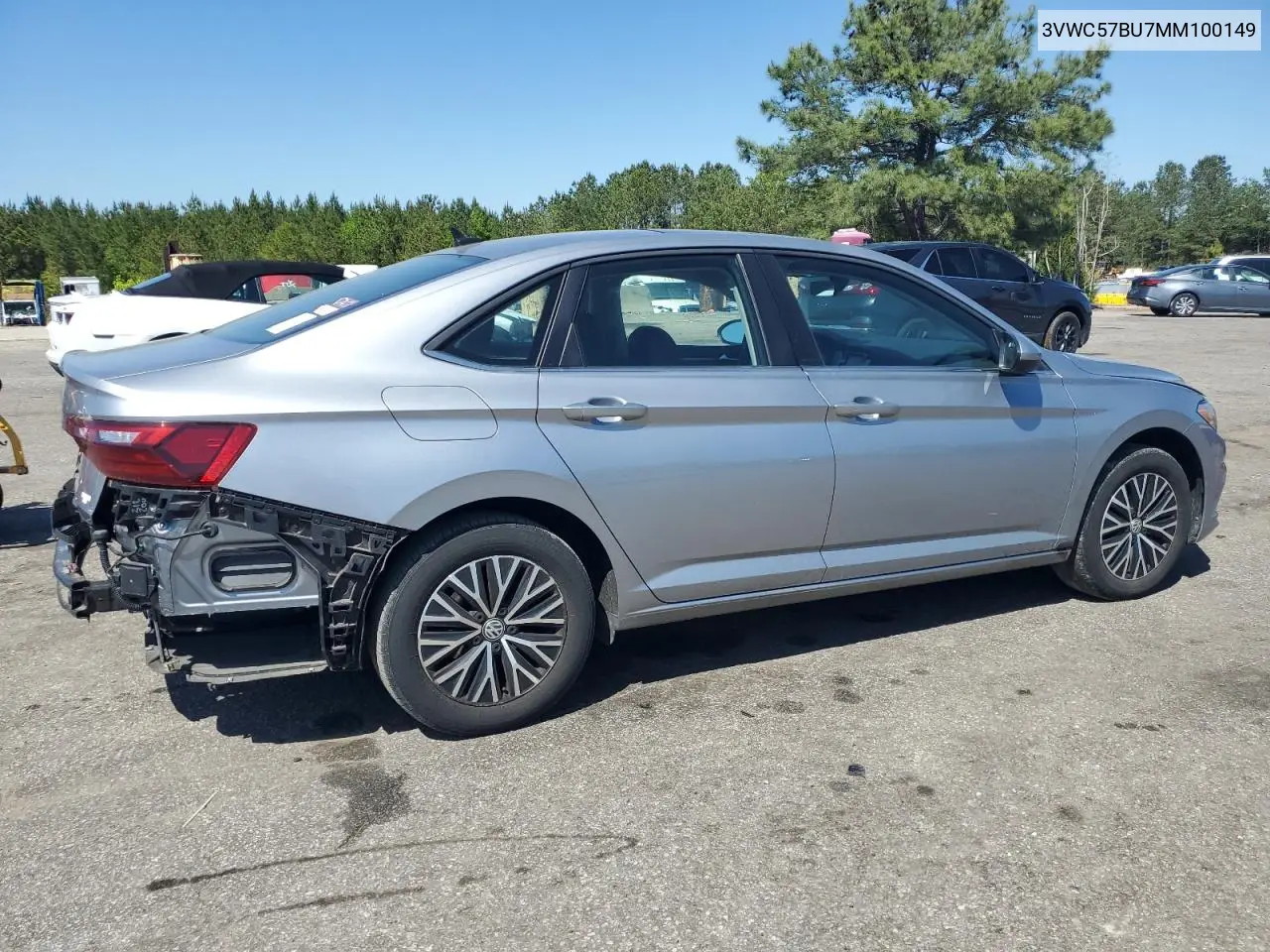 2021 Volkswagen Jetta S VIN: 3VWC57BU7MM100149 Lot: 52560645