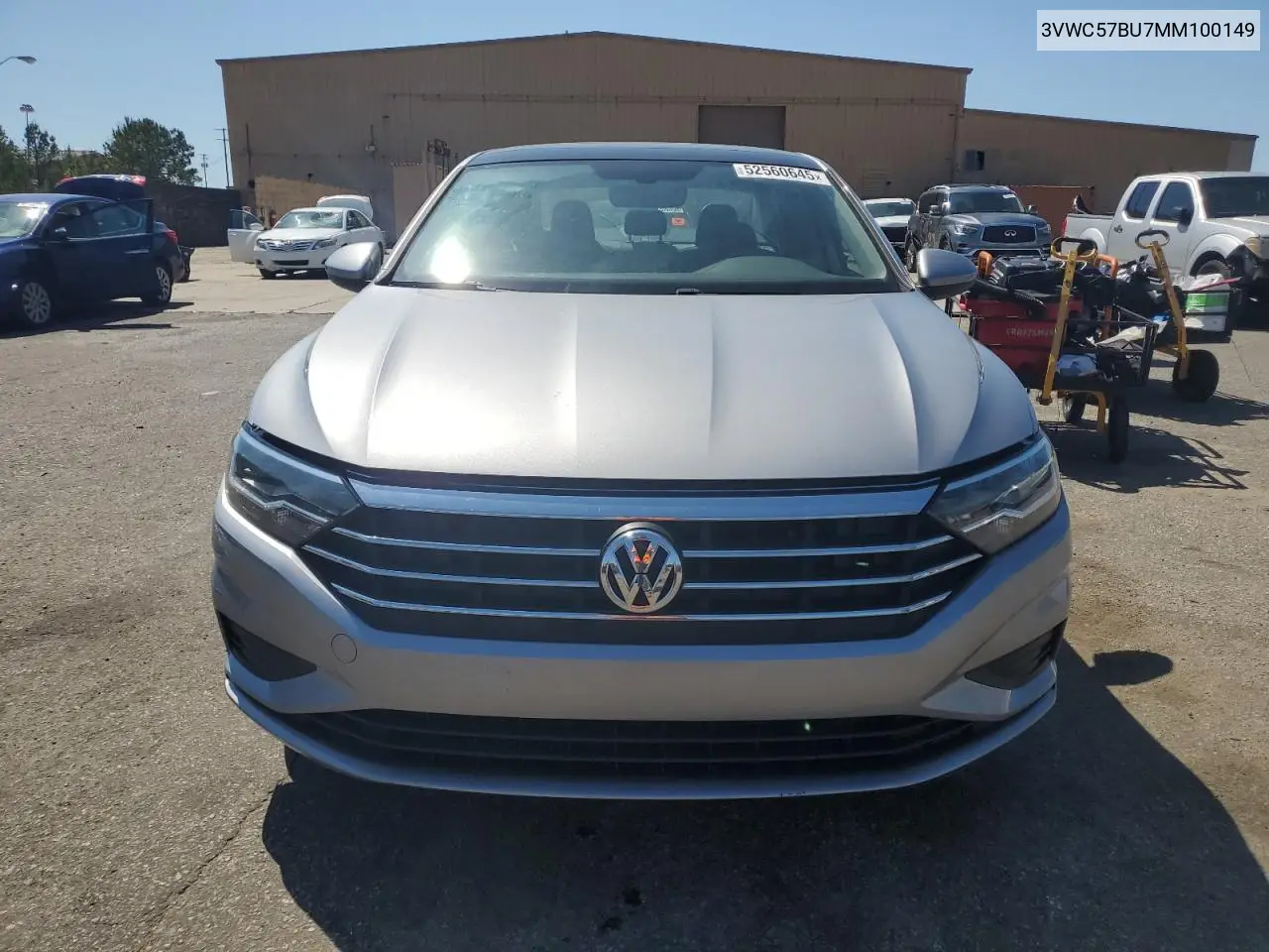2021 Volkswagen Jetta S VIN: 3VWC57BU7MM100149 Lot: 52560645