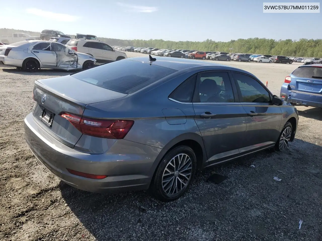 2021 Volkswagen Jetta S VIN: 3VWC57BU7MM011259 Lot: 53643895