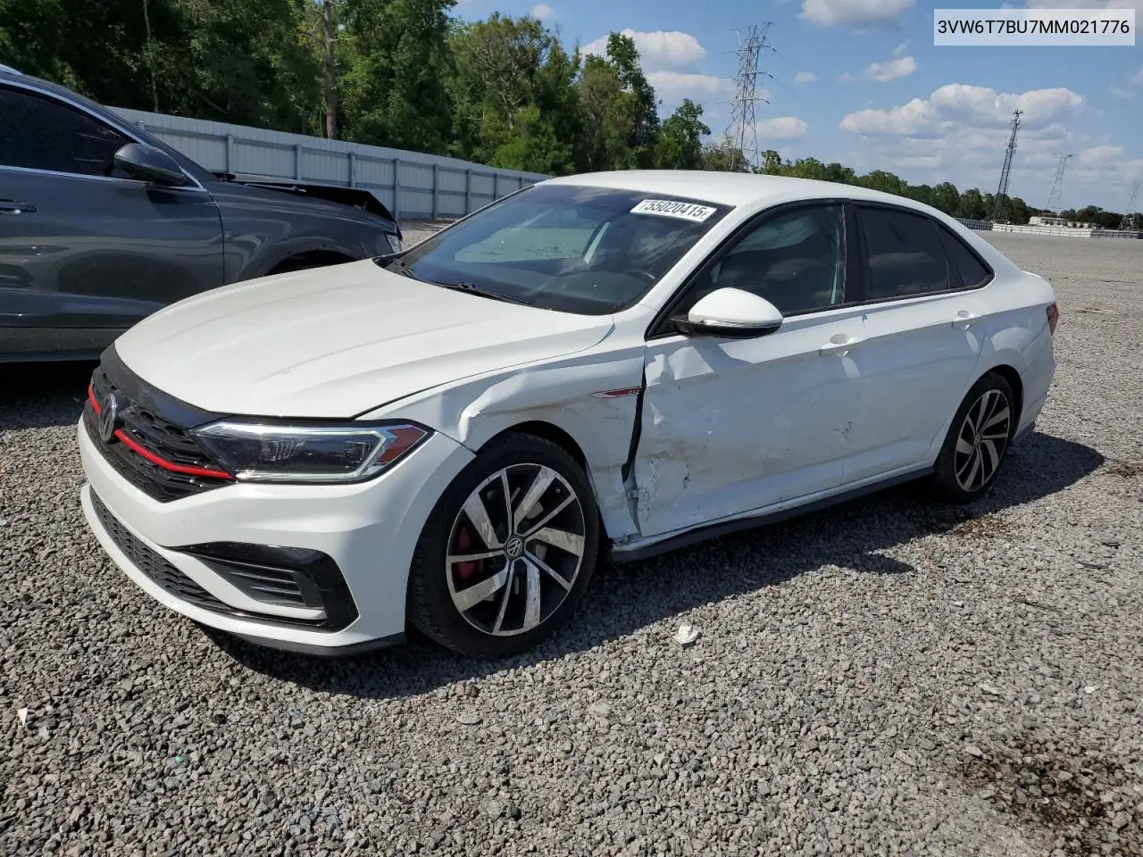 2021 Volkswagen Jetta Gli VIN: 3VW6T7BU7MM021776 Lot: 55020415
