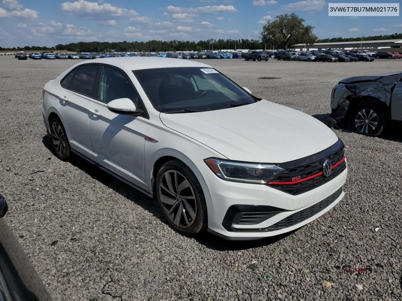 2021 Volkswagen Jetta Gli VIN: 3VW6T7BU7MM021776 Lot: 55020415