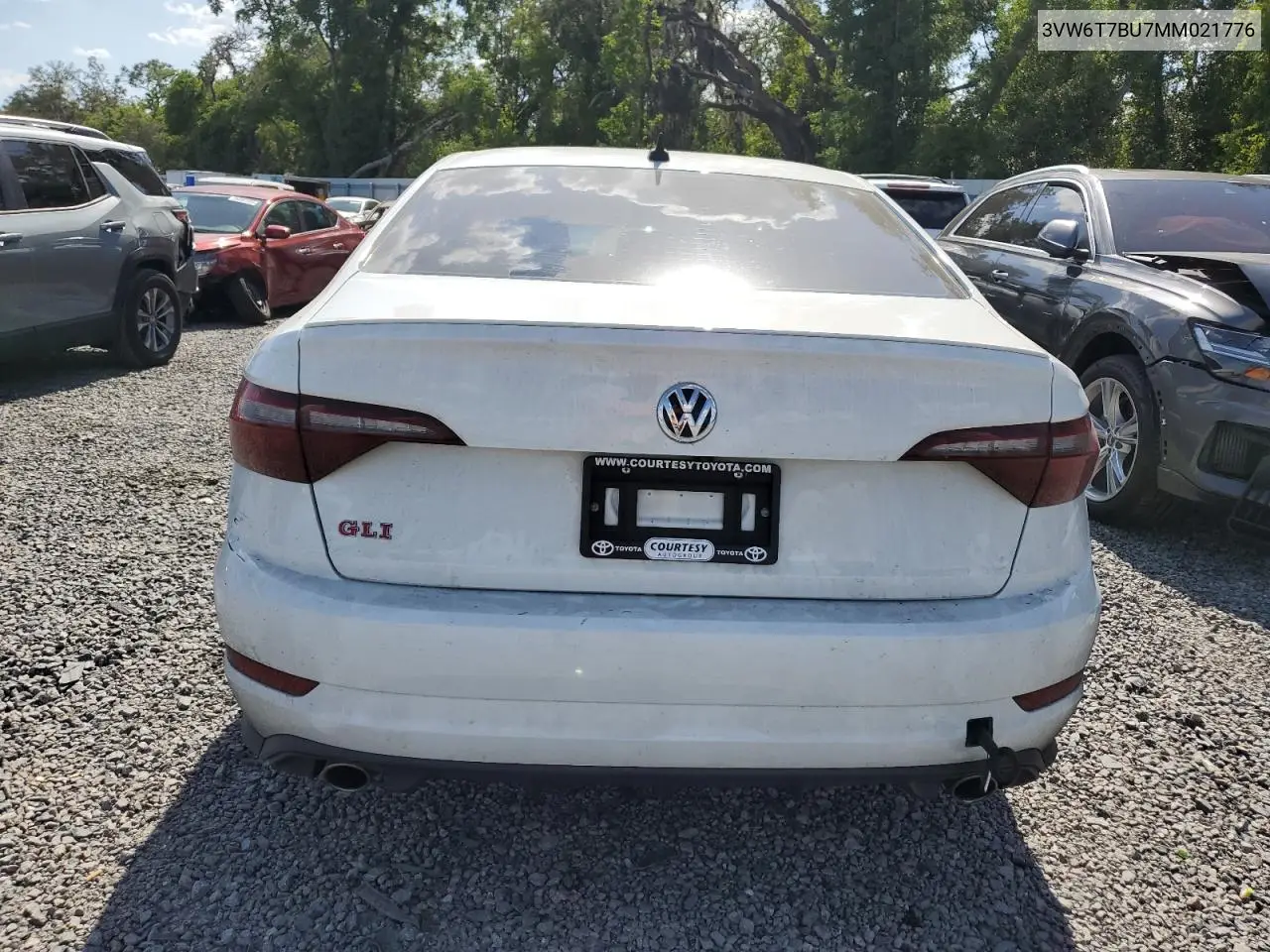 2021 Volkswagen Jetta Gli VIN: 3VW6T7BU7MM021776 Lot: 55020415