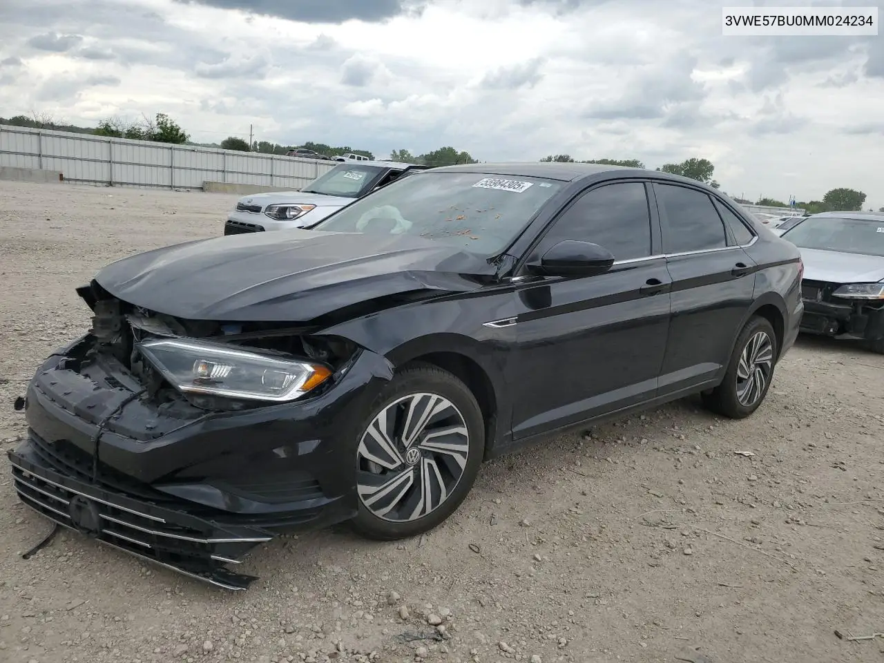 2021 Volkswagen Jetta Sel VIN: 3VWE57BU0MM024234 Lot: 55984305