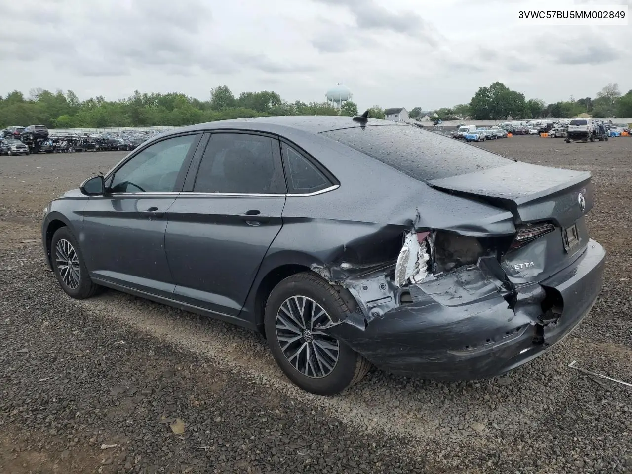 2021 Volkswagen Jetta S VIN: 3VWC57BU5MM002849 Lot: 56522285