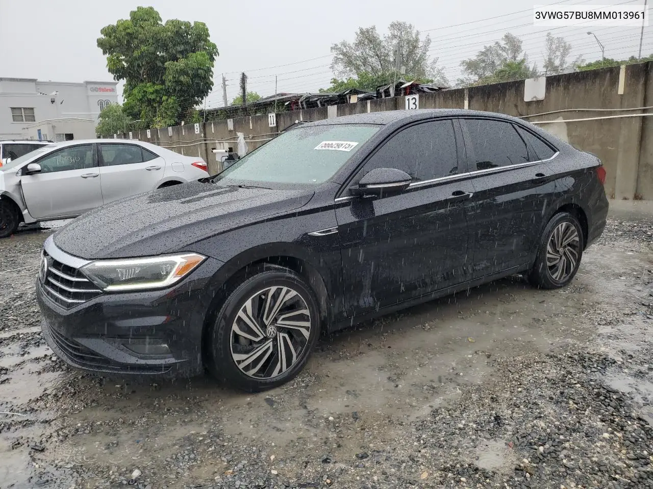 2021 Volkswagen Jetta Sel Premium VIN: 3VWG57BU8MM013961 Lot: 56629815