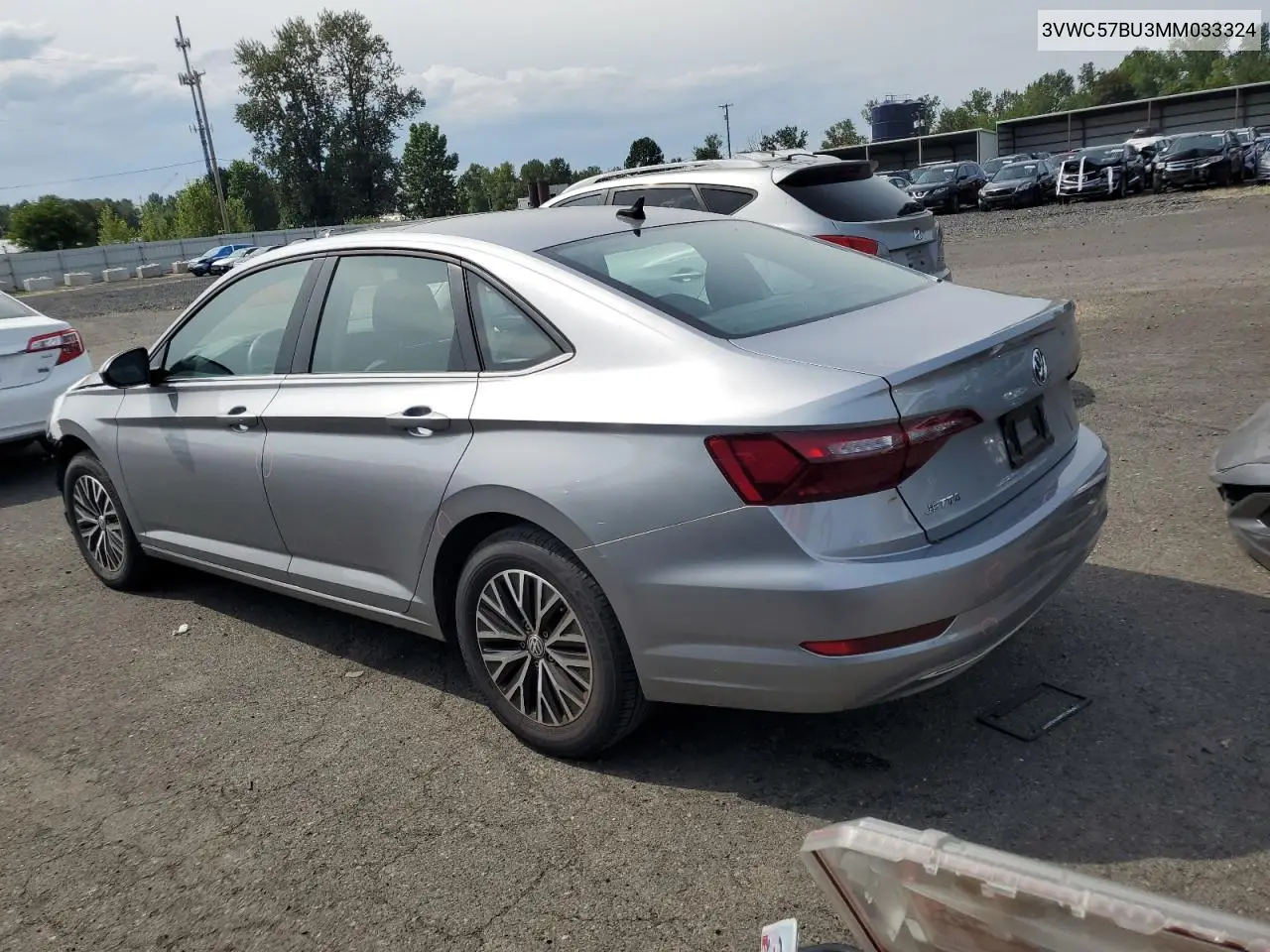 2021 Volkswagen Jetta S VIN: 3VWC57BU3MM033324 Lot: 61449235