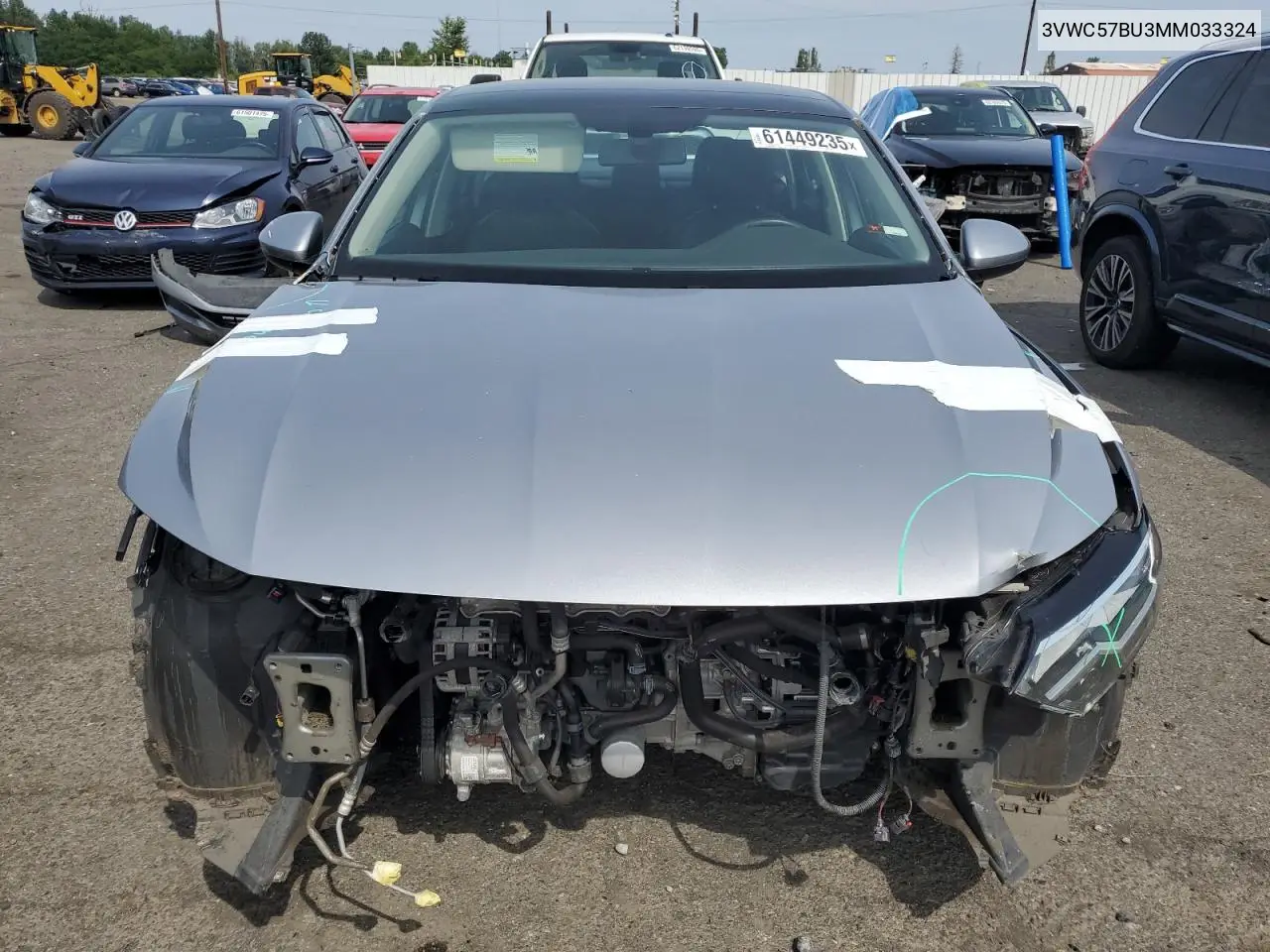 2021 Volkswagen Jetta S VIN: 3VWC57BU3MM033324 Lot: 61449235