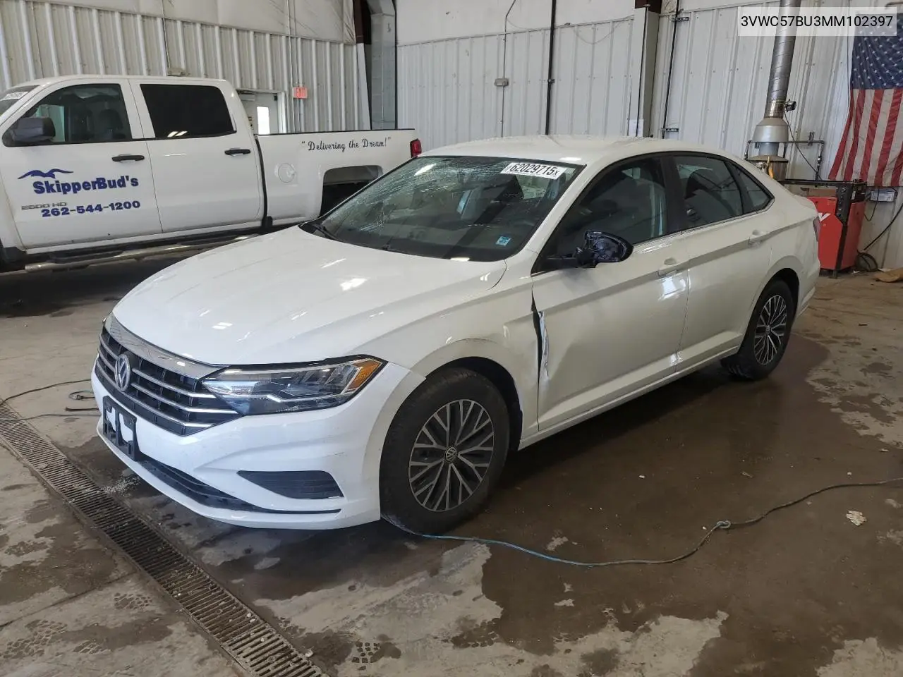 2021 Volkswagen Jetta S VIN: 3VWC57BU3MM102397 Lot: 62029715