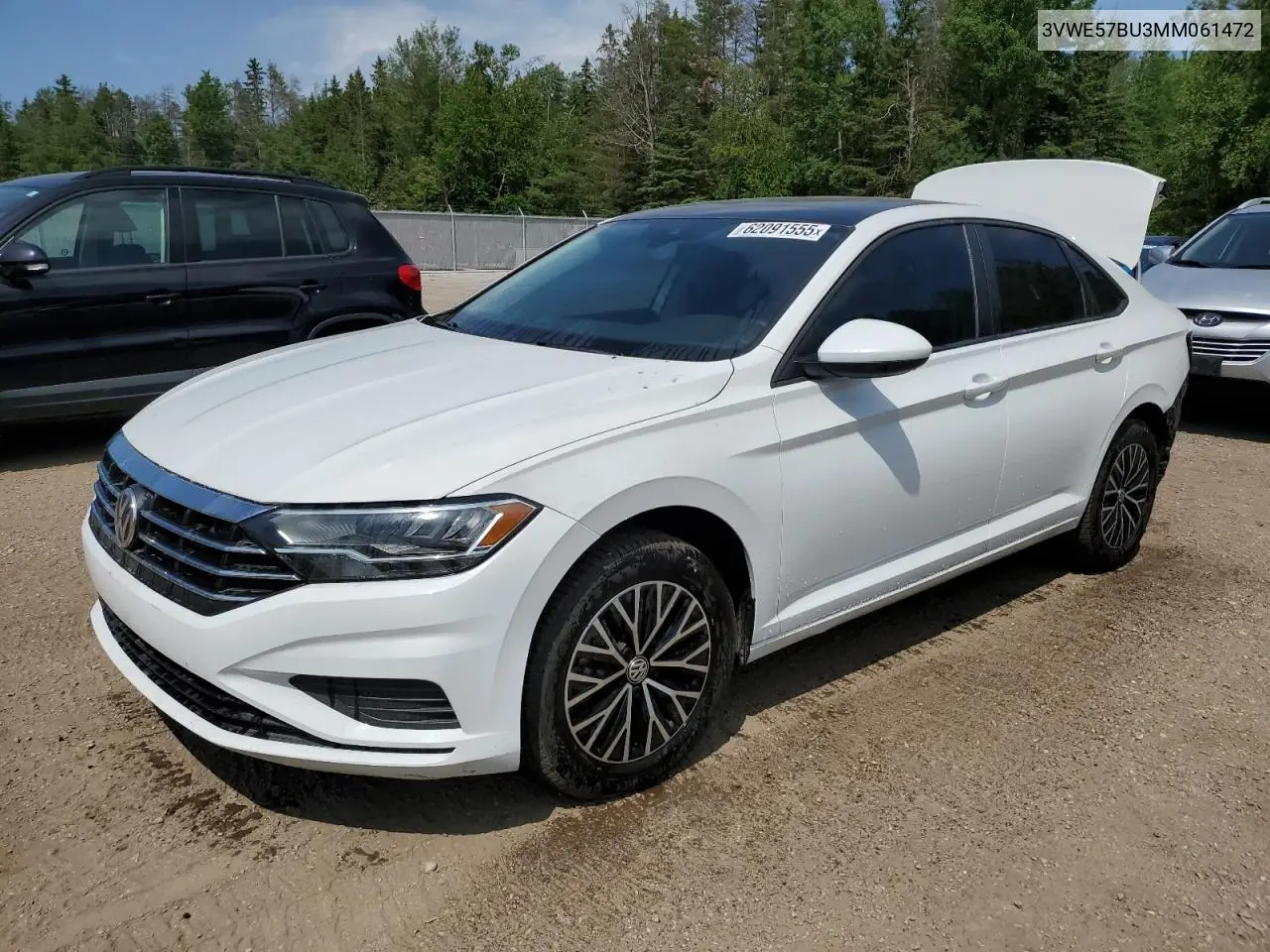 2021 Volkswagen Jetta Sel VIN: 3VWE57BU3MM061472 Lot: 62091555