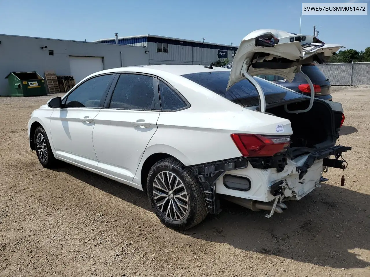 2021 Volkswagen Jetta Sel VIN: 3VWE57BU3MM061472 Lot: 62091555