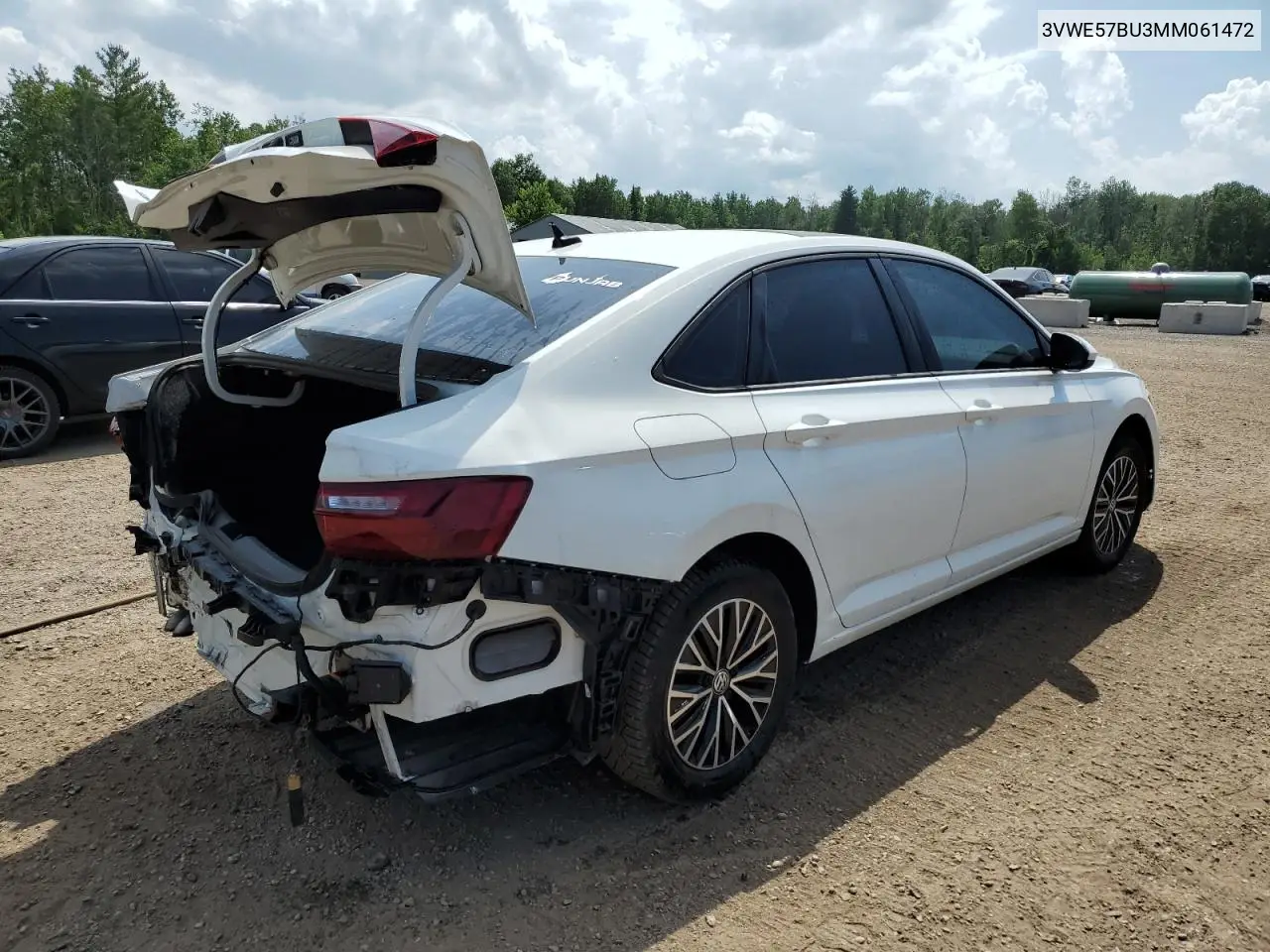 2021 Volkswagen Jetta Sel VIN: 3VWE57BU3MM061472 Lot: 62091555