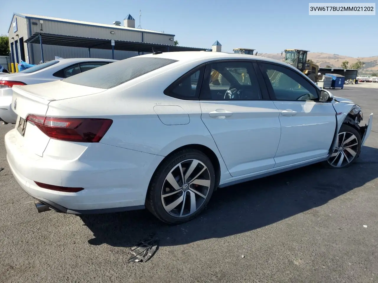 2021 Volkswagen Jetta Gli VIN: 3VW6T7BU2MM021202 Lot: 62583115