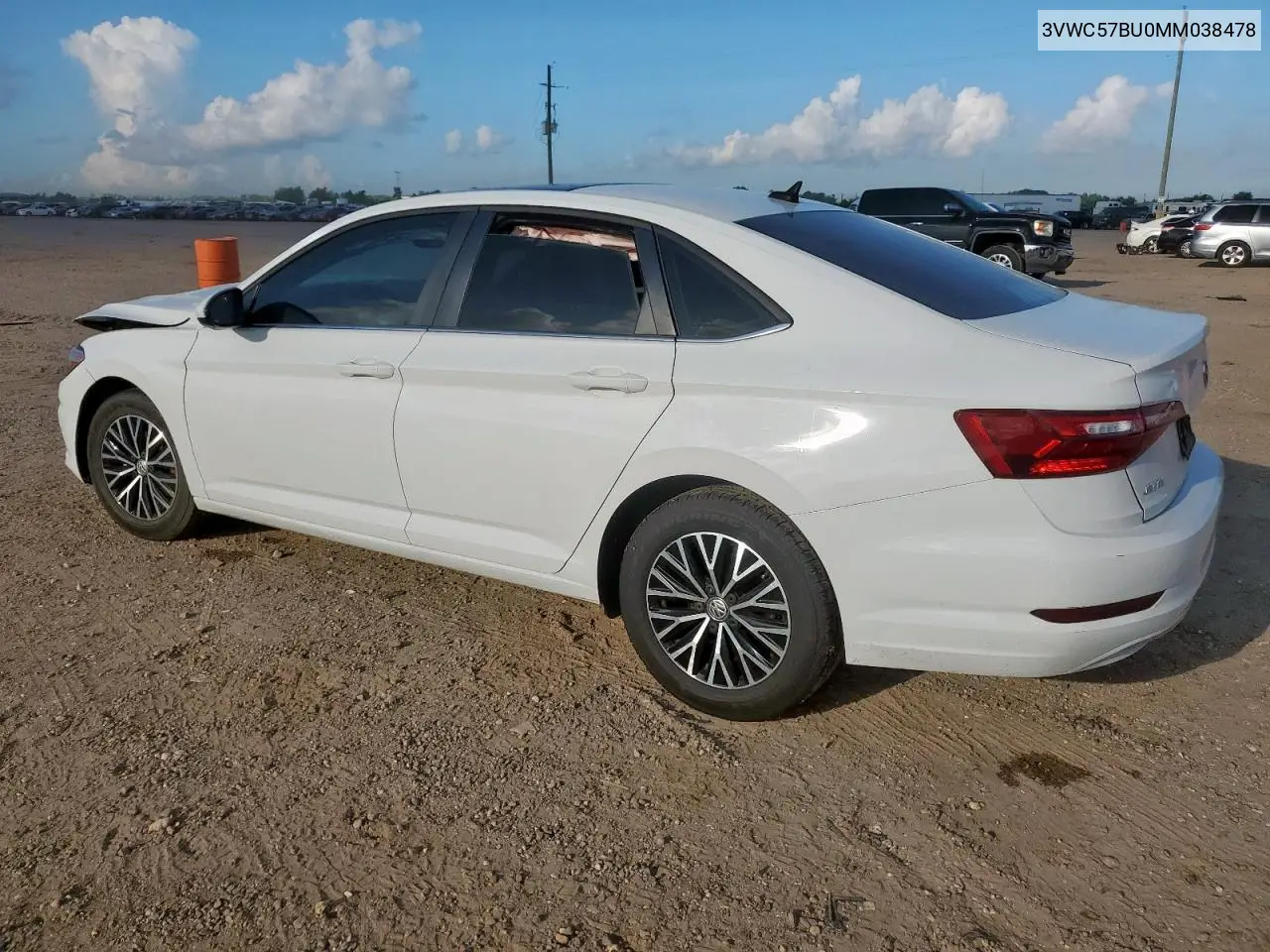 2021 Volkswagen Jetta S VIN: 3VWC57BU0MM038478 Lot: 62593485