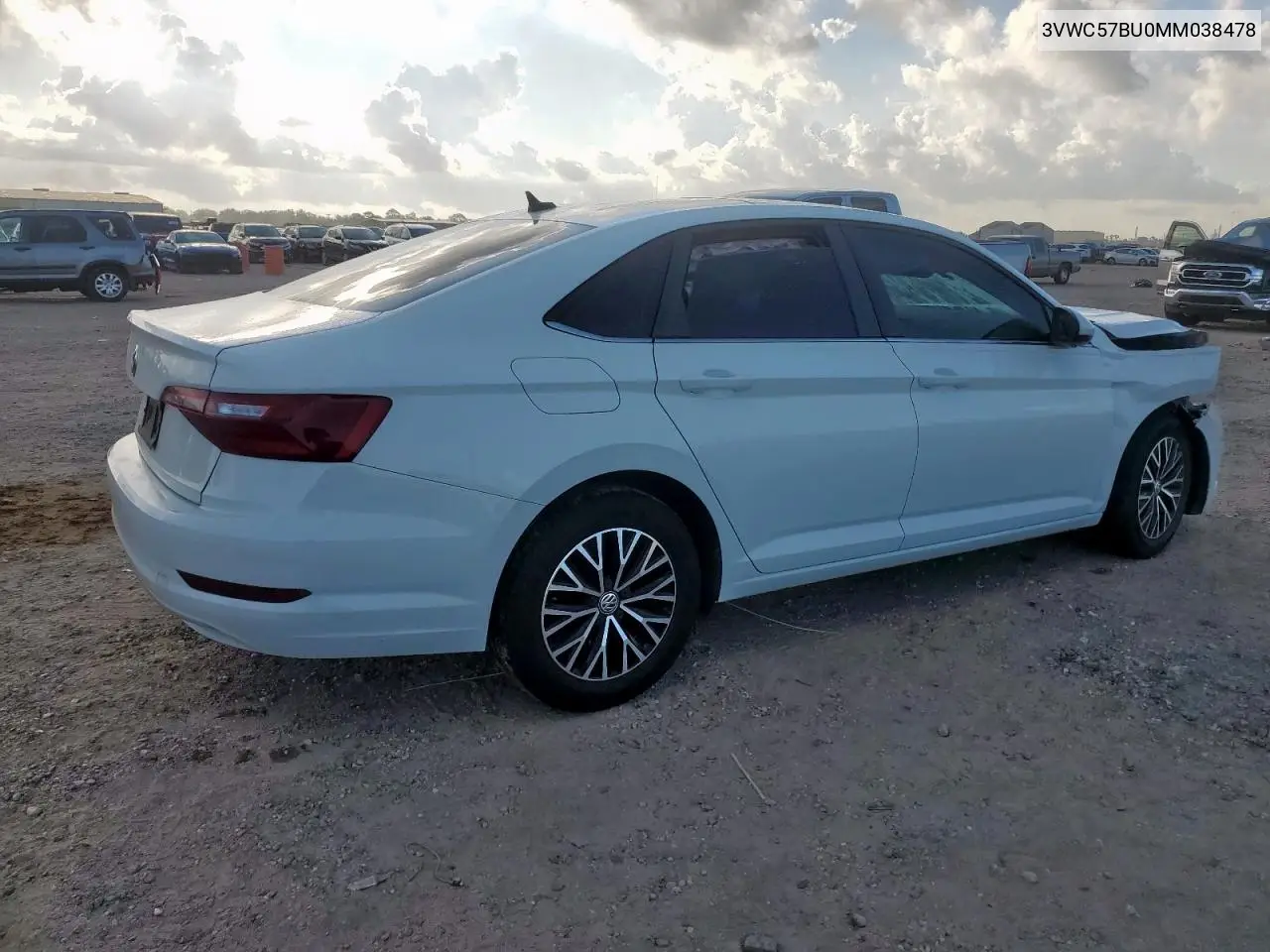 2021 Volkswagen Jetta S VIN: 3VWC57BU0MM038478 Lot: 62593485