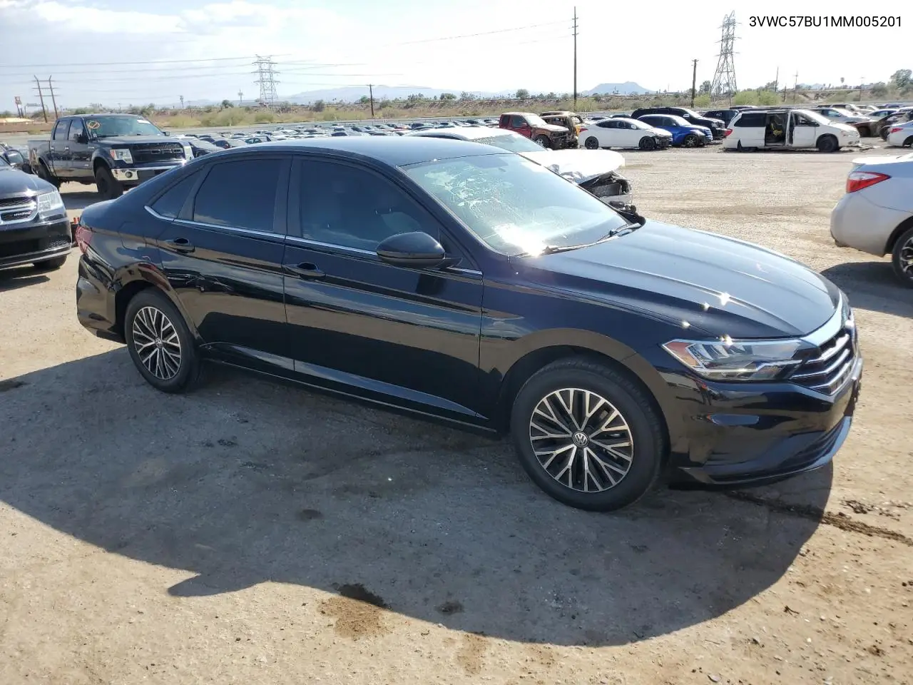 2021 Volkswagen Jetta S VIN: 3VWC57BU1MM005201 Lot: 62790905