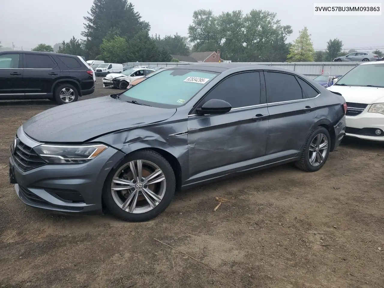 2021 Volkswagen Jetta S VIN: 3VWC57BU3MM093863 Lot: 62834295