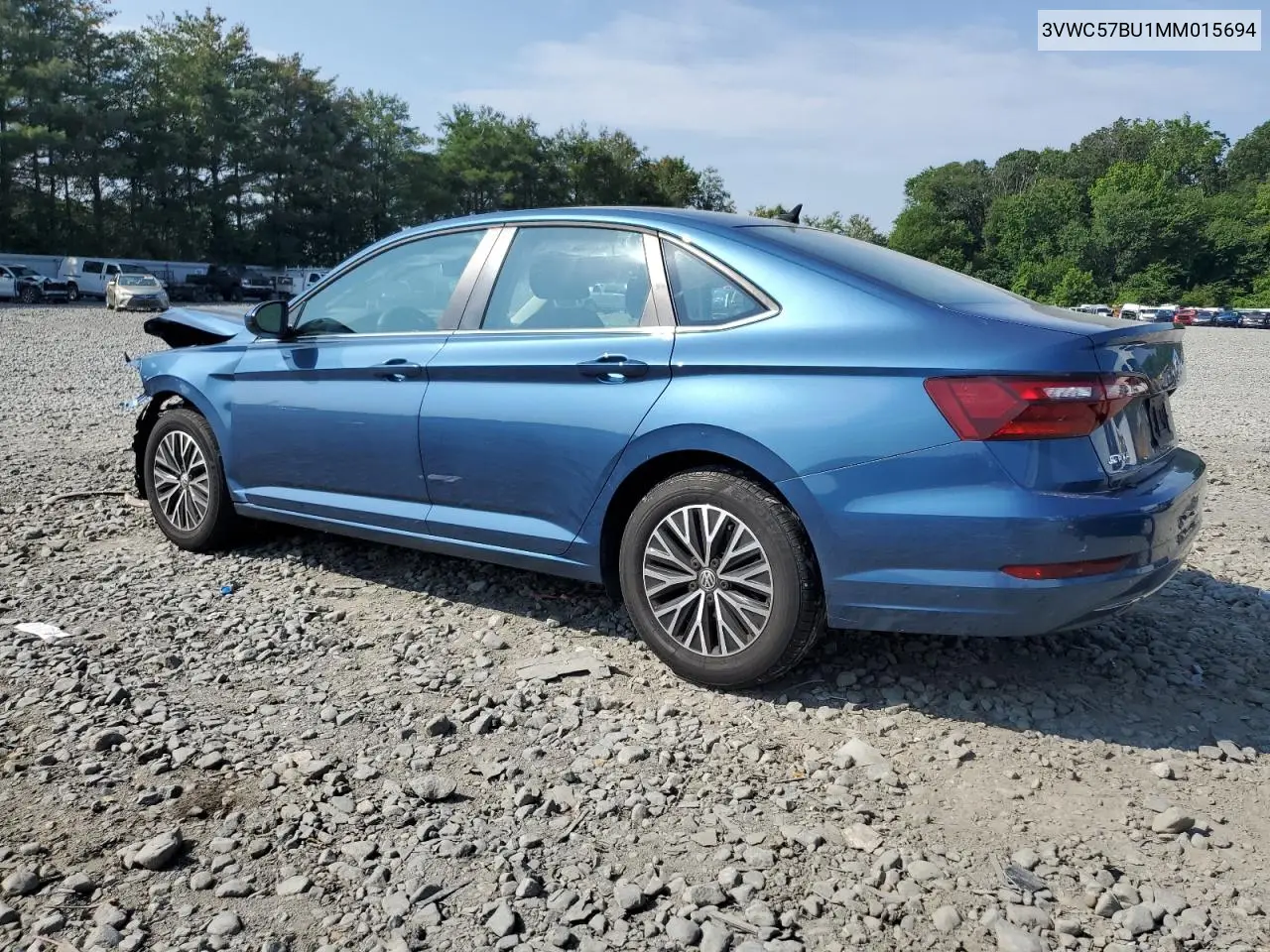 2021 Volkswagen Jetta S VIN: 3VWC57BU1MM015694 Lot: 62907345