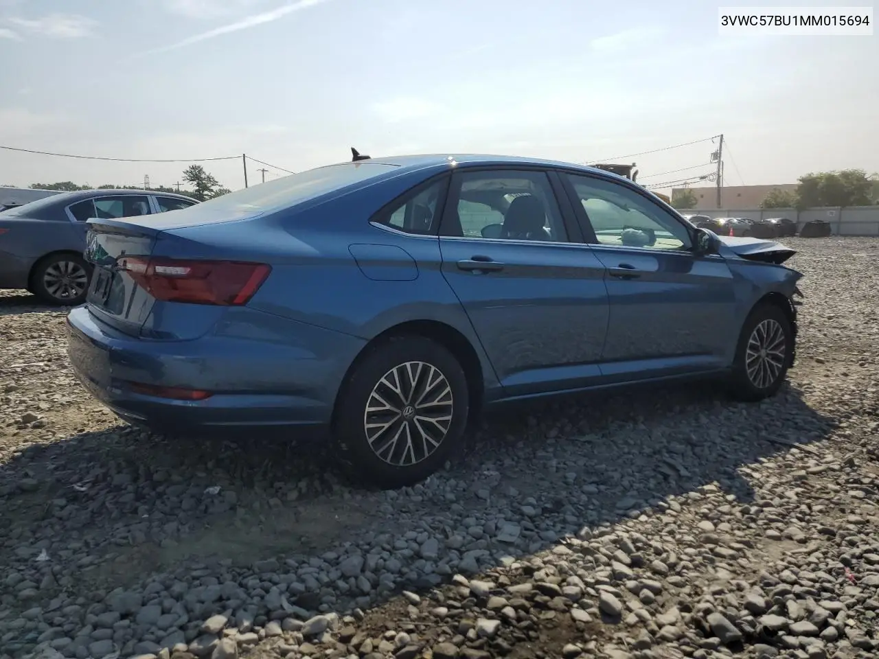 2021 Volkswagen Jetta S VIN: 3VWC57BU1MM015694 Lot: 62907345